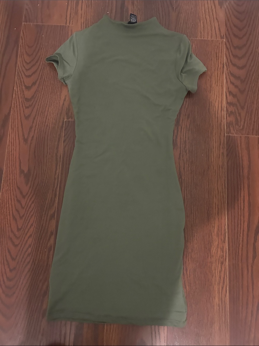 Rue21 Olive Green Short Sleeve Midi Bodycon Dress